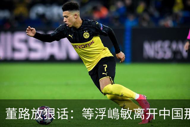 董路放狠话：等浮嶋敏离开中国那天，我必定开直播把内幕全说清！